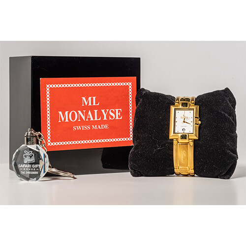 ML MONALYSE  Watch - for  Women - Color - Gold -             SKU-608