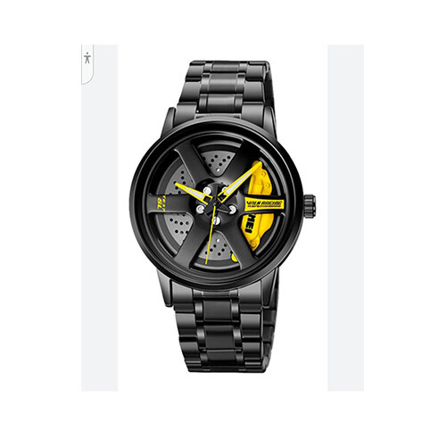 SKMEI Men Watch Black steel in Yellow Die              SKU-2057