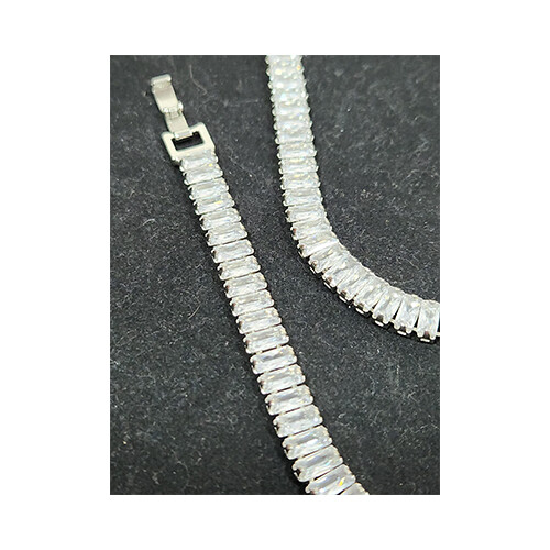 Earrings Moissanite Silver Stone 14K Stainles             SKU-1035