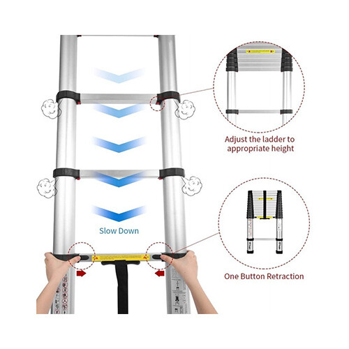 Multi-Function Telescoping Foldable Ladder Size ( 2.9M , 3.8M or 4.4M )             SKU-2072
