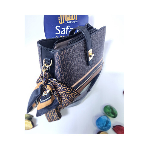 BagCo Womens Brand - Hand Bag Brown Black Color             SKU-2070