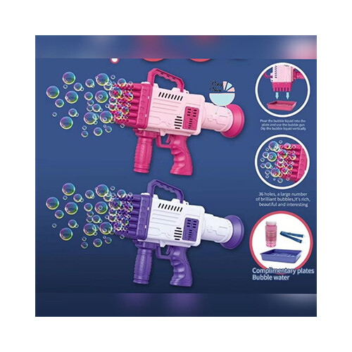 Bazooka Bubble Gun 36 Holes Blow out             SKU-1810