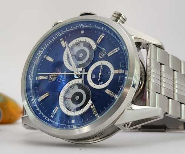 Used Men Watch Brands TaGHuer Gran Carrera Blue Silver   SKU-2122
