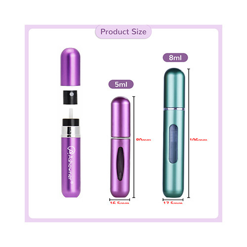Perfume Spray Bottle Mini Portable Refillable Travel Cosmetic Tool       SKU-2101