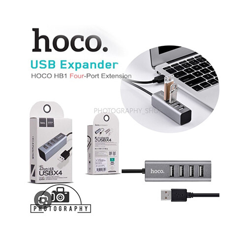 Hoco Premium HB1 4 - Ports HUB USBx4 80cm Lenth            SKU-1996