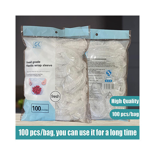 100PCS Reusable Elastic Food Plastic Wrap,             SKU-2014