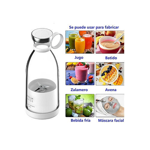 عصير طازج خلاط فواكه صغير محمول 350 مل           SKU-318