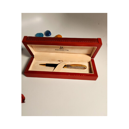 Georgette Pen for Men Silver Black             SKU-234