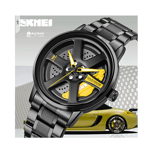 SKMEI Men Watch Black steel in Yellow Die              SKU-2057