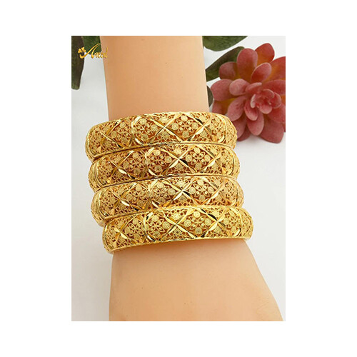 Trend 18K Pleated Italian 24K Gold             SKU-1029