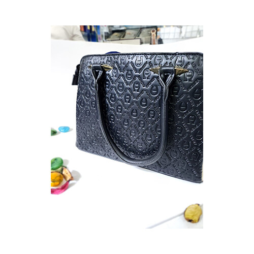 Aigner Black Ladies hand Bag             SKU-1217
