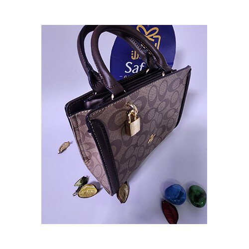 BagCo Womens Brand - Hand Bag Kaaki Color             SKU-2069