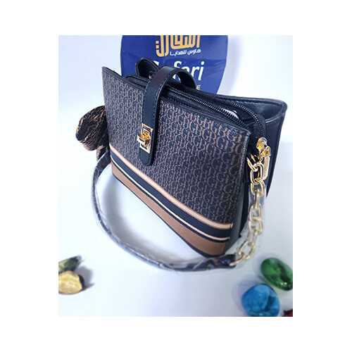 BagCo Womens Brand - Hand Bag Brown Black Color             SKU-2070