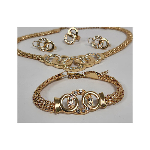 Necklace Set Gold Rings Set     SKU-2023
