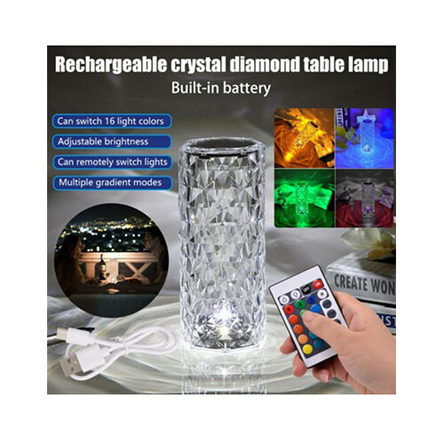 ROSE DIAMOND USB CHARGING TABLE LAMP           SKU-1620