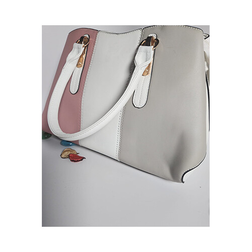 LUOWAN Handbag 4 pcs set (White, Pink) - Ladies Hand Bag             SKU-1215