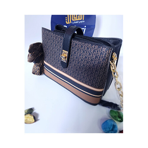 BagCo Womens Brand - Hand Bag Brown Black Color             SKU-2070