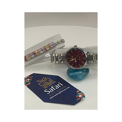 Sveston Women Watch with Bracelet Crystal color stones             SKU-238