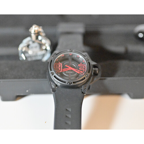 X Watch Black Leather in Black Box             SKU-239