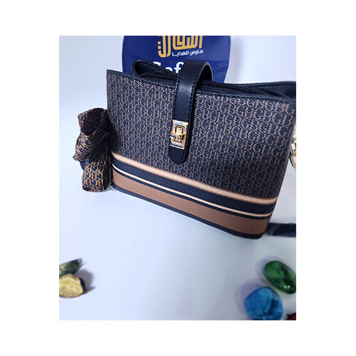 BagCo Womens Brand - Hand Bag Brown Black Color             SKU-2070