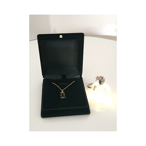 Necklace 18K Gold Branded Names Gussi - Cartier - Louis Viton             SKU-1450