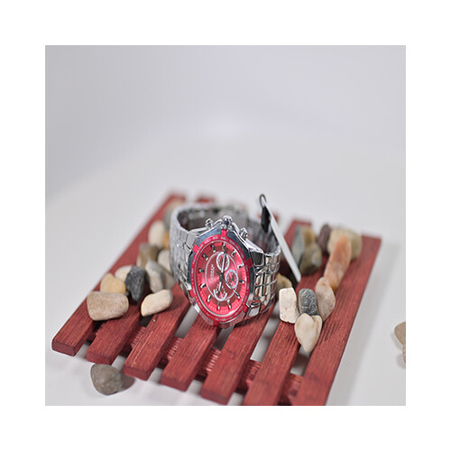 Curren Brand Watch - Steel in Red             SKU-177