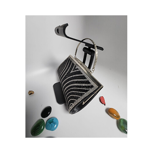 Black Swarovski Bag             SKU-705