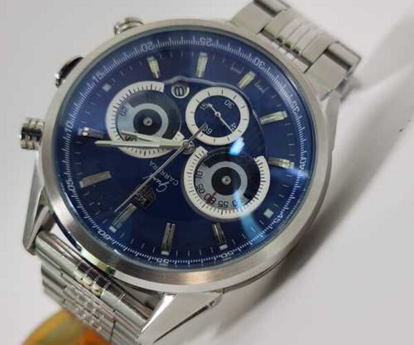 Used Men Watch Brands TaGHuer Gran Carrera Blue Silver   SKU-2122