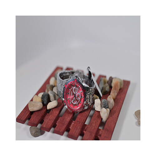 Curren Brand Watch - Steel in Red             SKU-177
