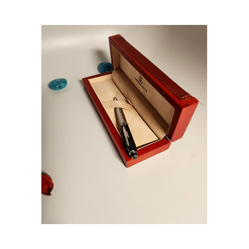 Georgette Pen for Men Silver Black             SKU-234