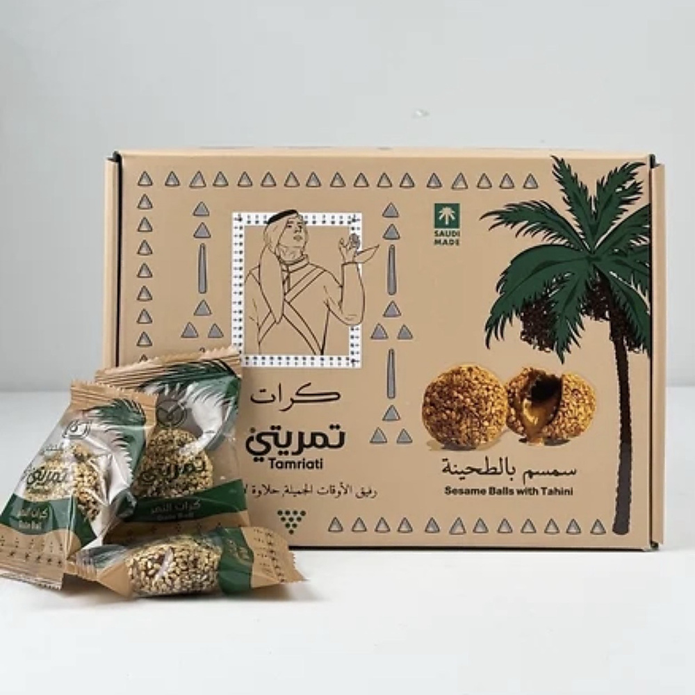كرات تمر بالسمسم