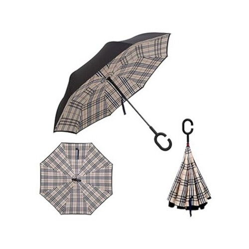 GR501 مظلّة بطبقتين بتصميم مقلوب وهيكل مقوّى لمقاومة الرياح- شكل بربري