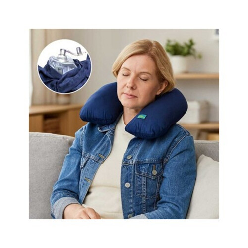 GR401 وسادة رقبة مريحة  - متعددة الاستخدام  من البوليستر  للرجال والنساء، لون أزرق