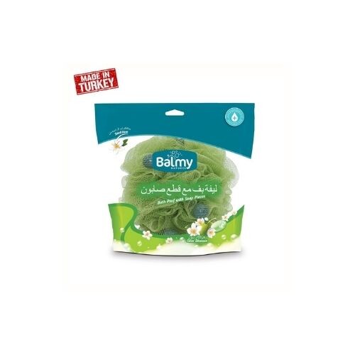 ليف حمام مع صابون برائحة زيت الزيتون | كثيف الرغوة لا حاجة للصابون أو الجل - PT108