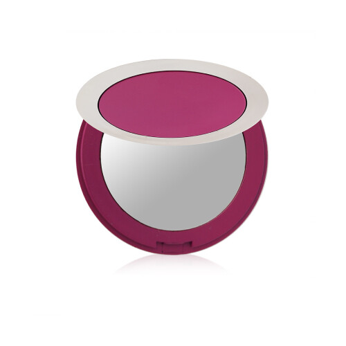 PT146 مرآه مكياج دائرية وردى غامق