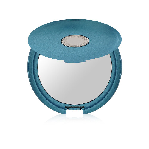 PT143 مرآه مكياج دائرية ازرق