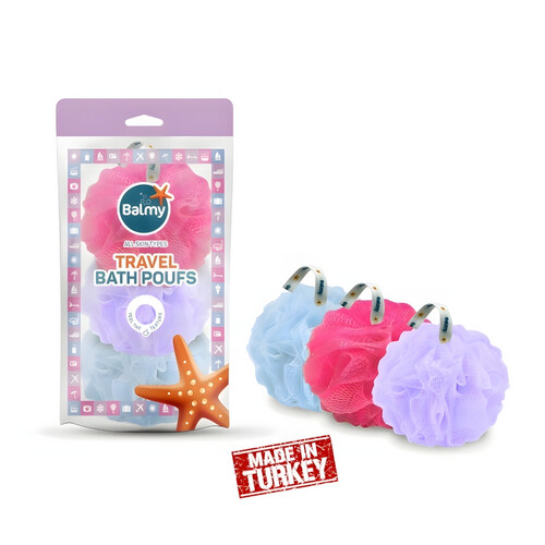 طقم ليف حمام (بالمي) | 3 في 1ليف كثيفة الرغوة - PT117