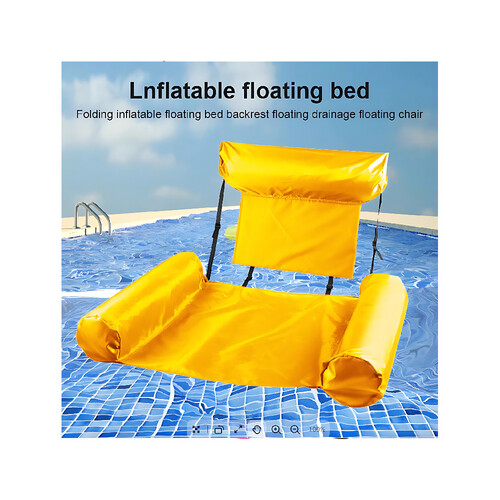 GR3115 طفاحية الكرسي العائم. قابل للنفخ - اللون اصفر