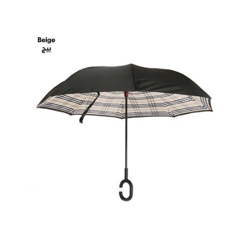 GR501 مظلّة بطبقتين بتصميم مقلوب وهيكل مقوّى لمقاومة الرياح- شكل بربري