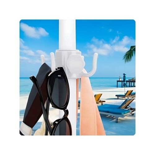 GR502 خطافات تعليق مظلة الشاطئ، خطافات بلاستيكية قابلة للتعديل