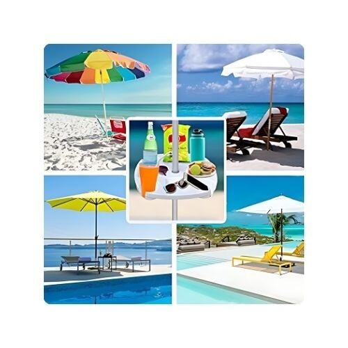 GR504 طاولة مظلة الشاطئ مع قاعدة أكواب