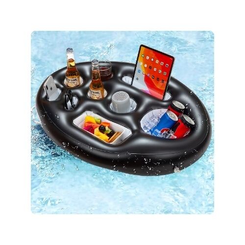 GR505 حامل مشروبات عائم قابل للنفخ لحمامات السباحة والشاطئ