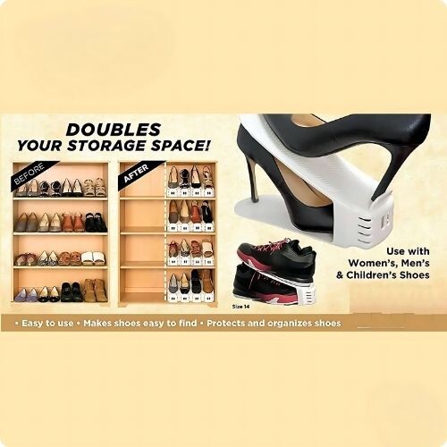 GR3202 منظم أحذية متعدد الألوان موفر للمساحة