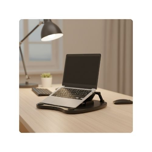 GR3514 ستاند مع مروحة تبريد  للكمبيوتر المحمول بزاوية 360 درجة