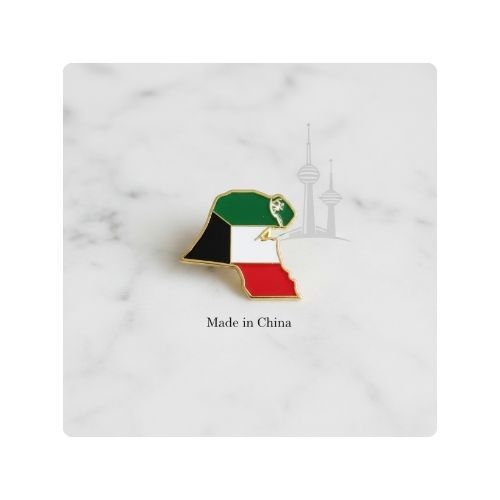 GR3523 دبوس معدني - علم دولة الكويت