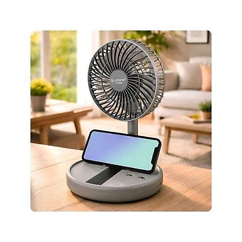 GR3441 مروحة ميني محمولة قابلة للشحن مع إضاءة LED