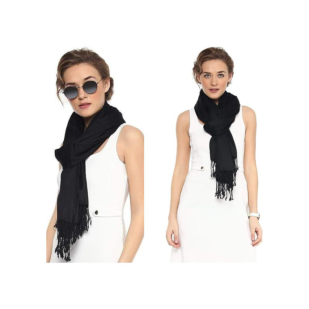 GR407 سكارف ماركة مونت بلانك - اسود
