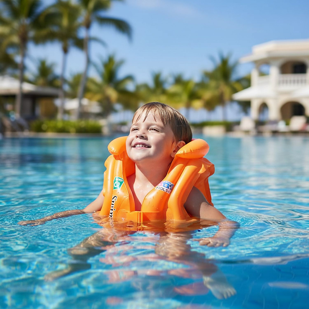 GR3109 جاكيت طفاحية (Life Jacket) للأطفال  اللون برتقالى