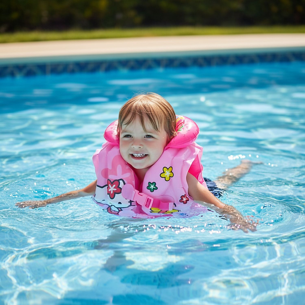 GR3111 جاكيت طفاحية (Life Jacket) للأطفال  ماركة HELLO KITTY