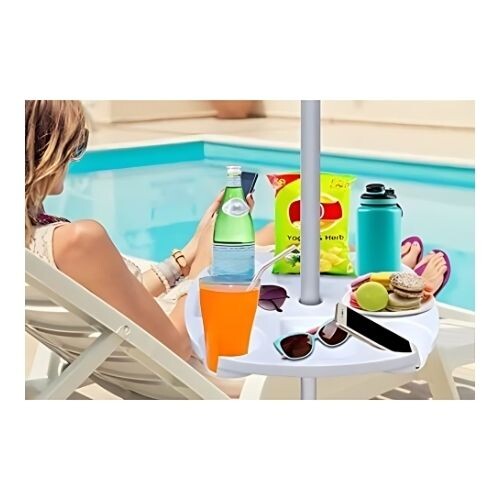 GR504 طاولة مظلة الشاطئ مع قاعدة أكواب